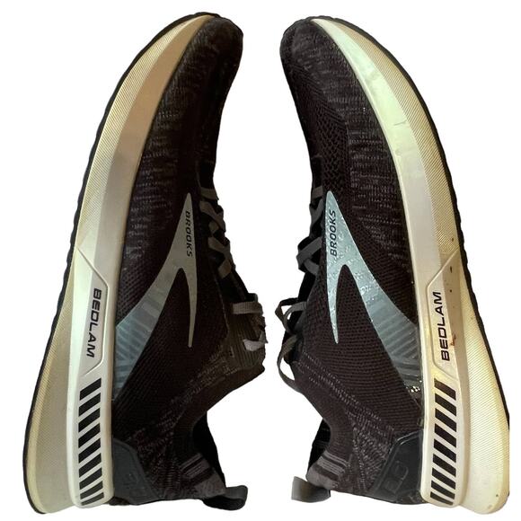 Brooks Bedlam 3 Road Running Shoes Black White Women's sz 11 B Medium Sneakers - Picture 8 of 11